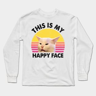 THIS IS MY HAPPY FACE Long Sleeve T-Shirt